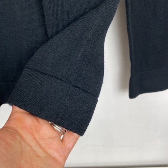 NWT J.Crew S Factory Teddie Sweater Black Animal Leopard Print Heart Intarsia - Picture 10 of 12